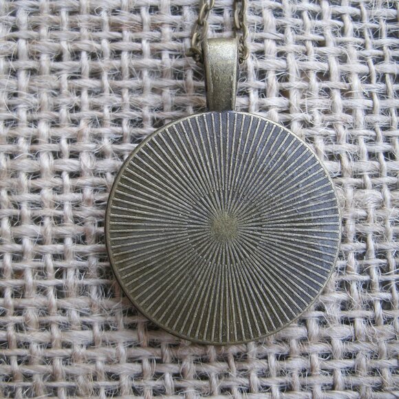 Steampunk Clock & Gears Glass Cabochon Pendant Necklace - Picture 3 of 12